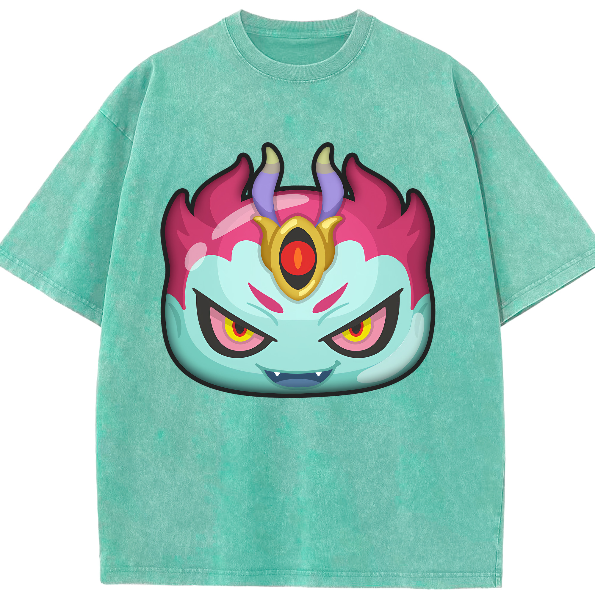 （画像用） 妖怪ウォッチ Yo-kai Watch 綿100% ヴィンテージ風 半袖Tシャツ（フロントプリント）